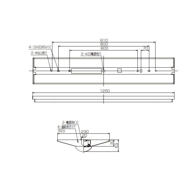 【LEKT423694HWW-LD9】東芝 LEDベースライト 40タイプ 直付形 W230 ハイグレード 調光タイプ 温白色 3500K 【TOSHIBA】 | TOSHIBA | 01