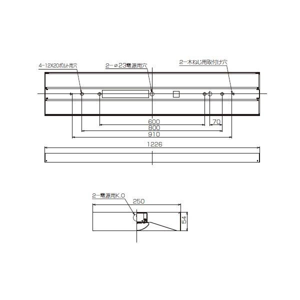 【LEKT425693BL-LS9】東芝 LEDベースライト 40タイプ 直付形 直付下面開放 電球色 3000K 【TOSHIBA】 | TOSHIBA | 01