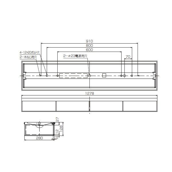 【LEKT423403WW-LS9+LEDX-42310】東芝 LEDベースライト 40タイプ 直付形 純和風タイプ 温白色 3500K 【TOSHIBA】_1
