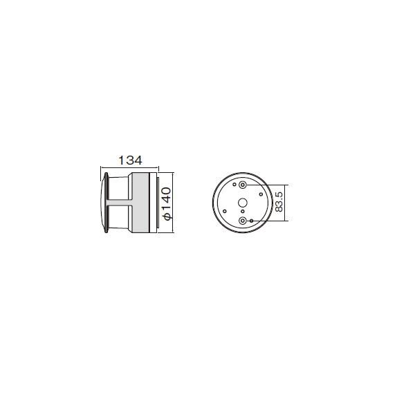 【LEDB-67302（K）】東芝 LEDブラケット LEDユニットフラット形 天井面・壁面・床置取付兼用 前方遮光タイプ 【TOSHIBA】 | TOSHIBA | 01