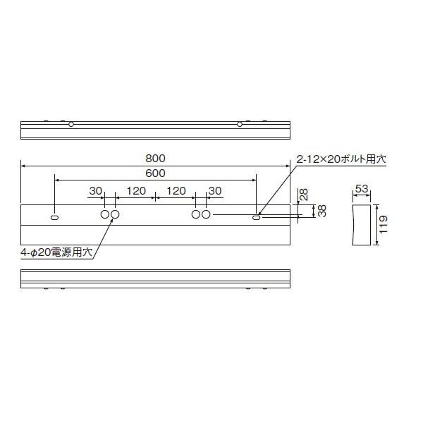 LEDB-30902W-LD1】東芝 LEDホスピタルブラケット 3回路（常夜灯