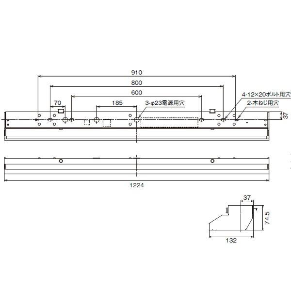 【LEDT-40260W-LD9】東芝 LED 2面配光間接光器具 40タイプ 白色（相関色温度4000K） 【TOSHIBA】 |  | 01