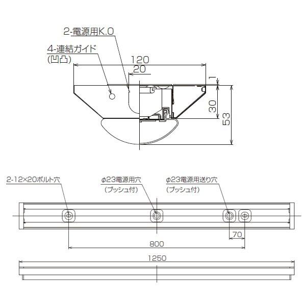 【LEET-41251C8-LD9+LEEM-40523N-01】東芝 LEDベースライト TENQOOシリーズ クリーンルーム向け器具 クリーンルーム向け 40タイプ_1