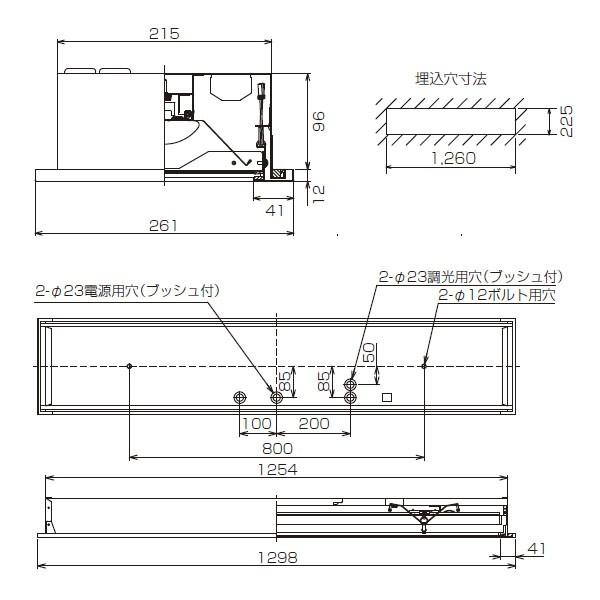 【LEER-42251S6-LS9+LEEM-40404N-HG】東芝 LEDベースライト TENQOOシリーズ クリーンルーム向け器具 クリーンルーム向け 40タイプ