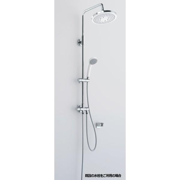 【TBW04004J1】TOTO 壁付サーモスタット混合水栓 オーバーヘッドシャワー（シャワーバー・水栓なしタイプ） 【トートー】 | TOTO