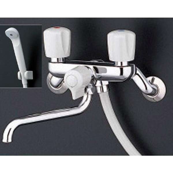 【TMS25C】TOTO 壁付2ハンドル混合水栓（一時止水なしタイプ・スプレー（節水）） 【トートー】 | TOTO