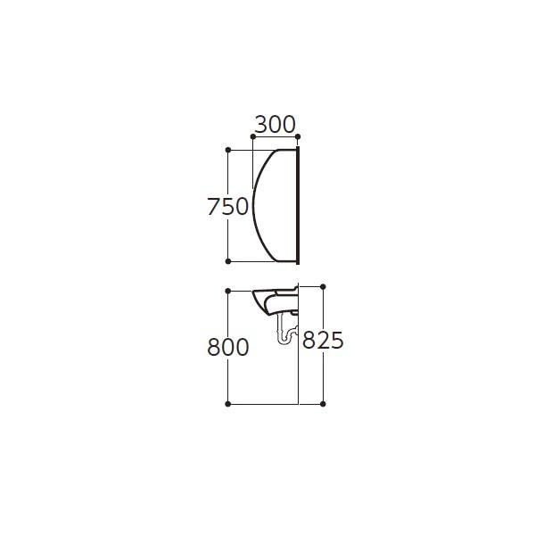 【L650D】TOTO カウンター一体形 壁掛手洗器 【トートー】 | TOTO | 01