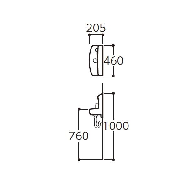【LSL870APR】TOTO コンパクト手洗器 壁掛手洗器セット一式 【トートー】 | TOTO | 01