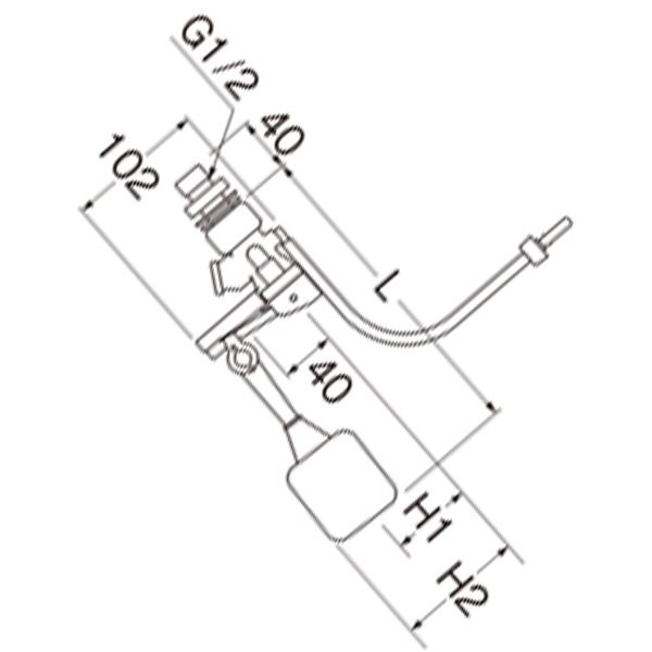 【V56-5X-13】 三栄 万能ロータンクボールタップ トイレ部材 | SANEI（水栓金具） | 01