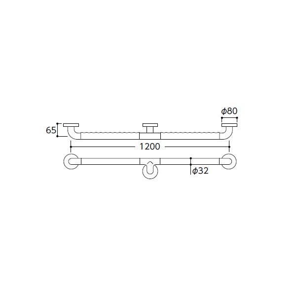 【TS134GFY12S】トートー インテリアバー Iタイプ 【TOTO】 | TOTO | 01