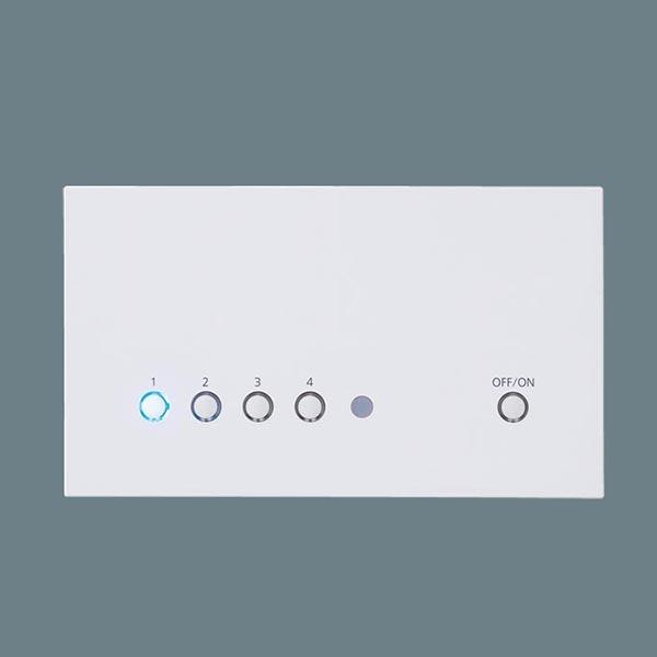 【NQ28752WK】 パナソニック コントローラ リビングライコン 1.5Aタイプ 4コ口サイズ 5回路マルチ高機能調光タイプ 親器 | Panasonic