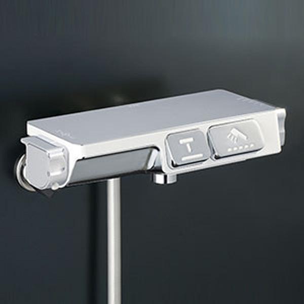 【KF3070】 浴室水栓 シャワー KVK サーモスタット式 タッチサーモ 寒冷共用 吐水パイプなし 高温出湯温度規制あり(約50℃) 介護・リフォームなどへ | KVK