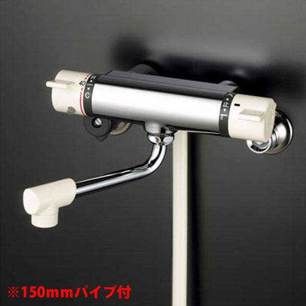 【KF800S2】 浴室水栓 KVK サーモスタット式 ワンストップシャワー付 150mmパイプ付 | KVK