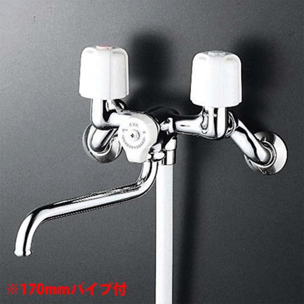 【KF30N2】 浴室水栓 KVK 2ハンドルシャワー 170mmパイプ付 | KVK