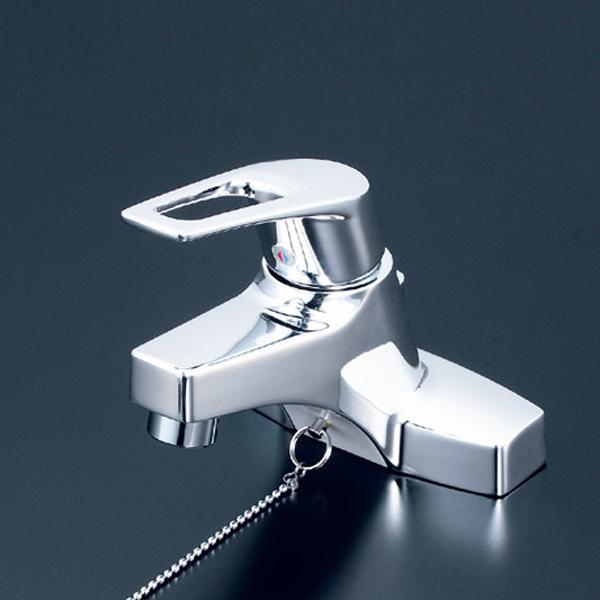 【KM7014T】 KVK 洗面 化粧室 シングルレバー 取付ピッチ 102mm シングル混合水栓 ゴム栓付 | KVK