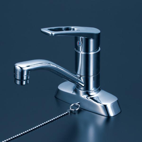 【KM7004T】 KVK 洗面 化粧室 シングルレバー 取付ピッチ 102mm シングル混合水栓 | KVK