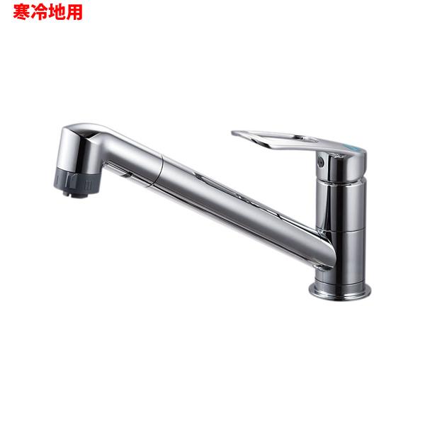 【K8711MEJK-13】三栄 混合栓 ワンホール シングルレバー切替シャワー混合栓 ※寒冷地用 SANEI | SANEI（水栓金具）