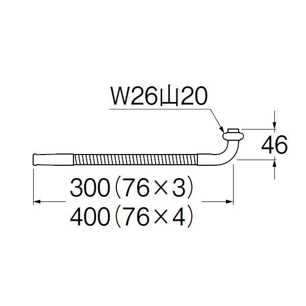 【A181-76X4-16】三栄 自在水栓 自在パイプ 厨房用ベンリー直 SANEI | SANEI（水栓金具） | 01