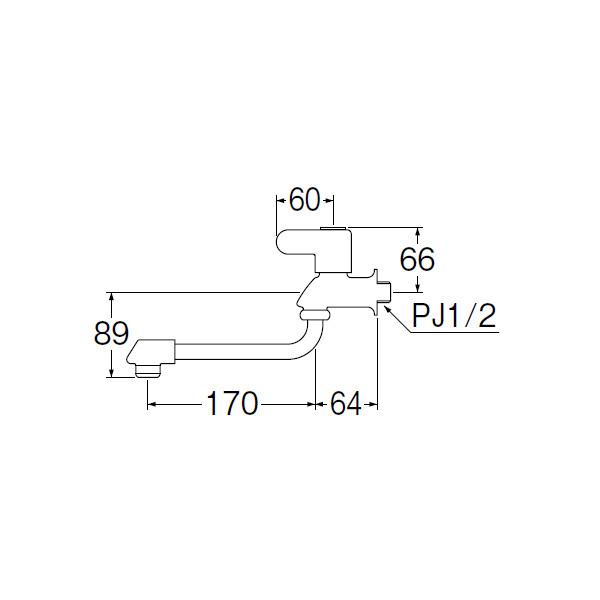 【JA102DC-13】三栄 セラミック POS付商品 自在水栓 SANEI | SANEI（水栓金具） | 01