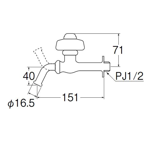 【Y229A-13】三栄 水栓 自閉ホーム水栓 SANEI | SANEI（水栓金具） | 01