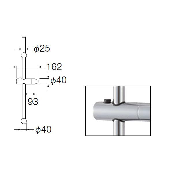 【W5853S-780】三栄 アクセサリー スライドバー SANEI | SANEI（水栓金具） | 01
