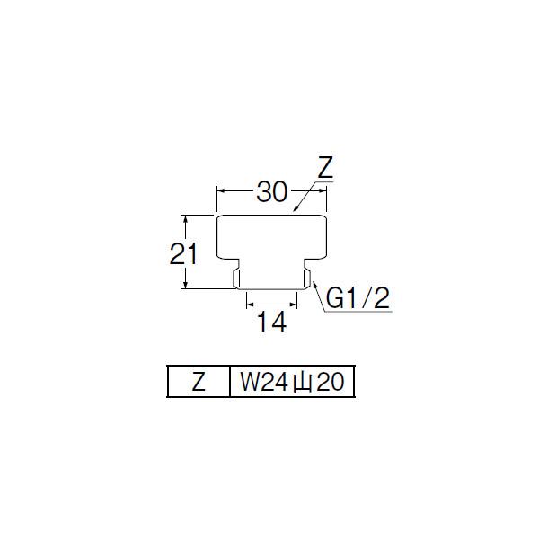 【PT25-2】三栄 接手 バス接続部品 シャワーアダプター SANEI | SANEI（水栓金具） | 01