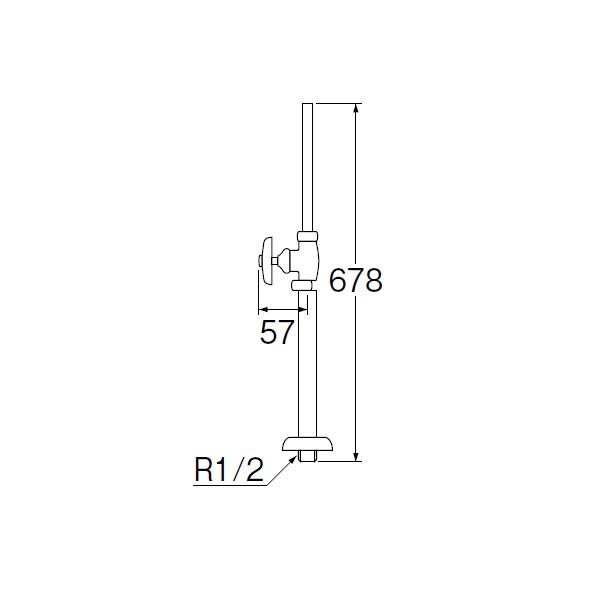 【V21JS-13】三栄 バルブ ボールタップ ストレート形止水栓 SANEI | SANEI（水栓金具） | 01