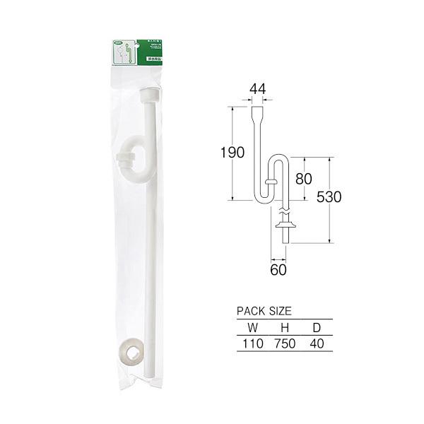 【PH701-1-25】三栄 洗面用品 ＰＣワン付Ｓトラップ SANEI | SANEI（水栓金具） | 01