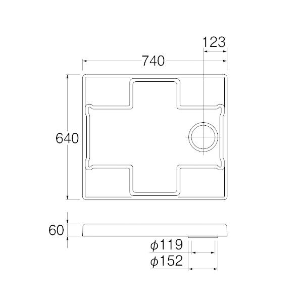 【H5414-740】三栄 洗濯機用品 洗濯機パン SANEI | SANEI（水栓金具） | 01
