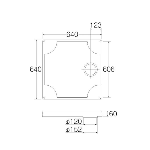 【H541-640】三栄 洗濯機用品 洗濯機パン SANEI | SANEI（水栓金具） | 01