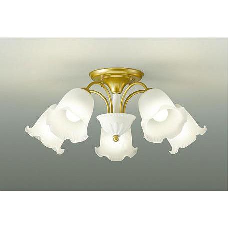 【DCH-41555Y】DAIKO LEDシャンデリア 簡易取付式 非調光 〜4.5畳用 電球色（2700K） 60W×5灯相当 大光電機 | 大光電機