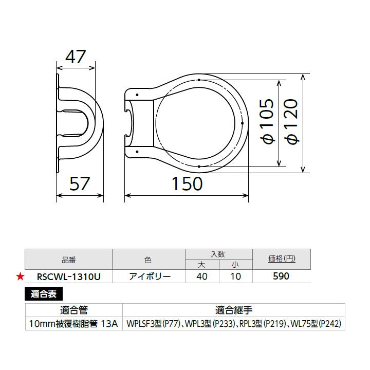 【RSCWL-1310U】オンダ製作所 スポットカバー 壁貫通エルボ(大) 小ロット(10台) ONDA | オンダ製作所 | 01