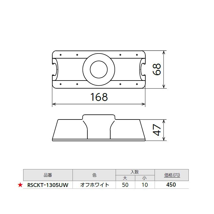【RSCKT-1305UW】オンダ製作所 スポットカバー オフホワイト 給水栓チーズ 大ロット(50台) ONDA | オンダ製作所 | 01