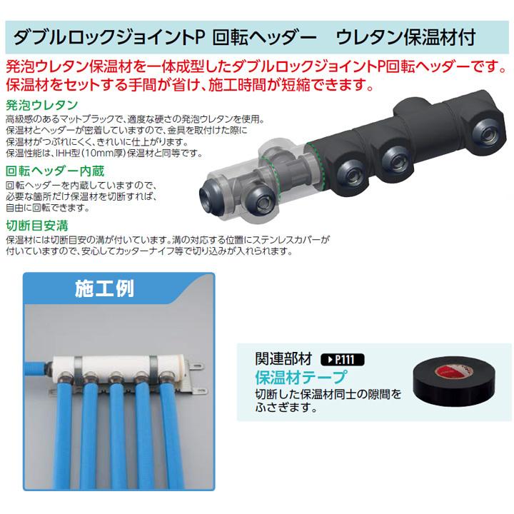 【WHSB1-AE05】オンダ製作所 ダブルロックジョイント WHS1-AE型 回転ヘッダーセット IN13A×OUT13A 10mm 保温材 一体型 L227.5 小ロット(1台) ONDA | オンダ製作所 | 02