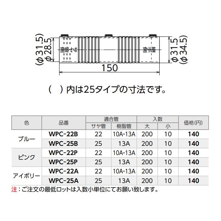 【WPC-25A】オンダ製作所 ダブルロックジョイント 配管部材 プロテクターキャップ 後付けタイプ アイボリー 小ロット(10台) ONDA | オンダ製作所 | 01