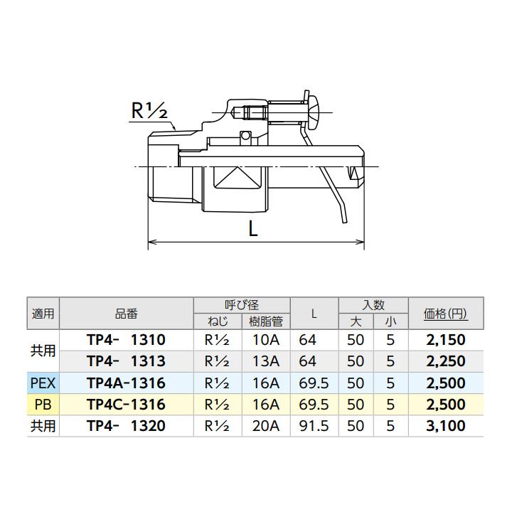 【TP4C-1316】オンダ製作所 ダブルロックジョイント テスト用部材 テストプラグ テストポンプ用 L69.5 大ロット(50台) ONDA_1