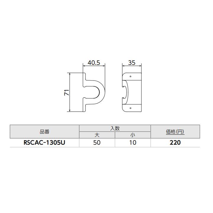 【RSCAC-1305U】オンダ製作所 リフォーム用部材 スポットカバーシステム 配管カバー Sタイプ アダプターC 末端用 小ロット(10台) ONDA | オンダ製作所 | 01