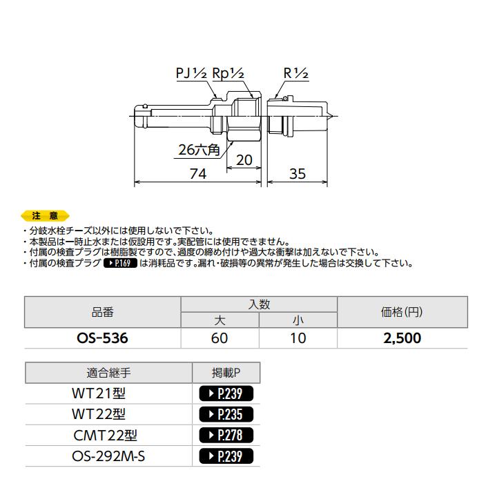 【OS-536】オンダ製作所 リフォーム用部材 スポットカバーシステム 分岐継手用一時止水キット 大ロット(60台) ONDA | オンダ製作所 | 01