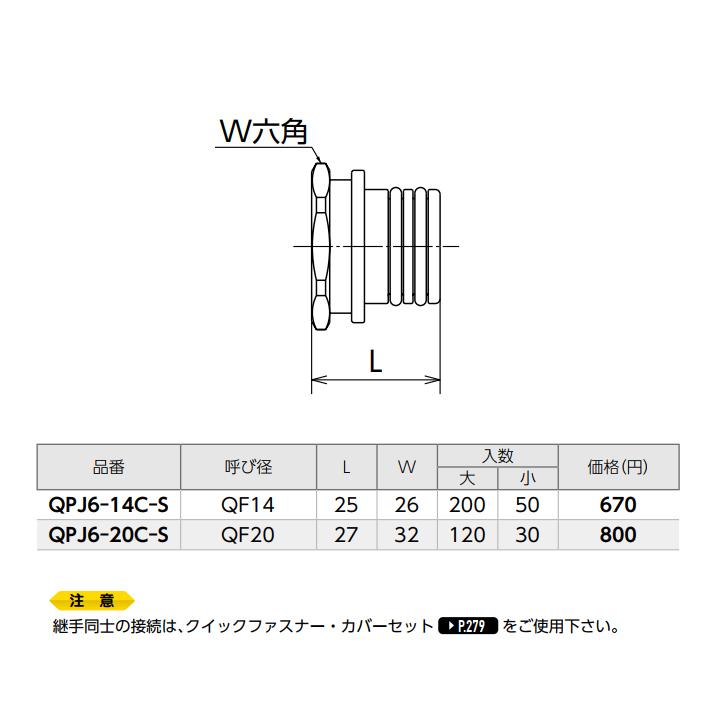 【QPJ6-20C-S】オンダ製作所 各種配管システム クイックジョイント QPJ6型 プラグ 呼び径QF20 L27 小ロット(30台) ONDA | オンダ製作所 | 01