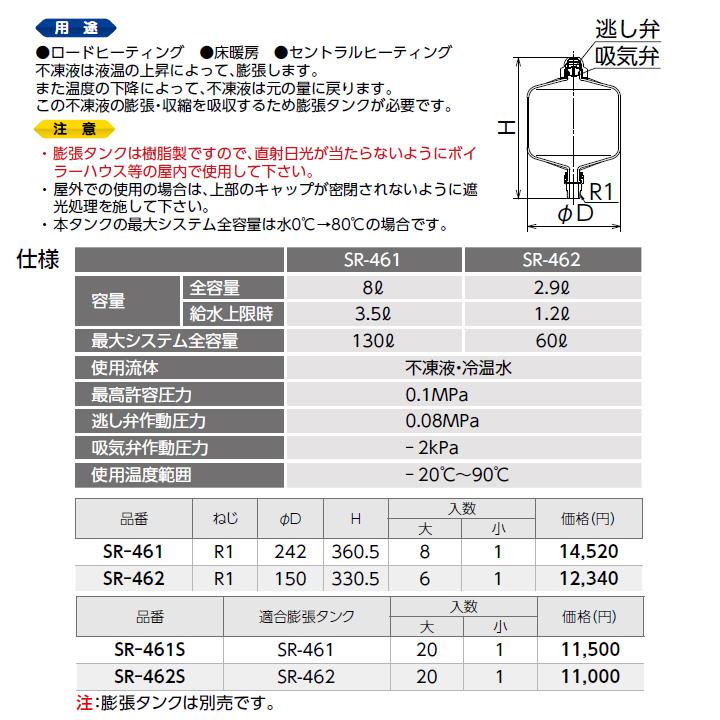 【SR-461】オンダ製作所 各種配管システム 暖房用部材 カポリ2ジョイント 膨張タンク 半密閉式 大ロット(8台) ONDA | オンダ製作所 | 01