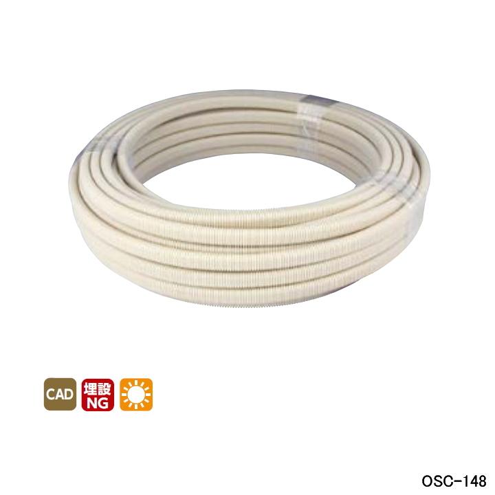 【OSC-148】オンダ製作所 各種配管システム 暖房用部材 配管部材 ダ円サヤ管 50m/巻 ONDA | オンダ製作所