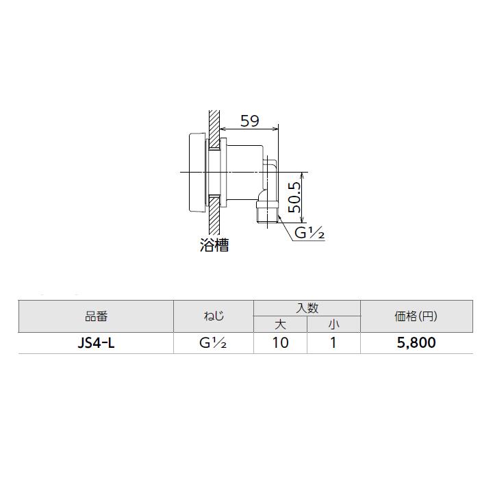 【JS4-L】オンダ製作所 循環口 JS型 無極性循環口 ねじ接続用 JS4型 大ロット(10台) ONDA | オンダ製作所 | 01