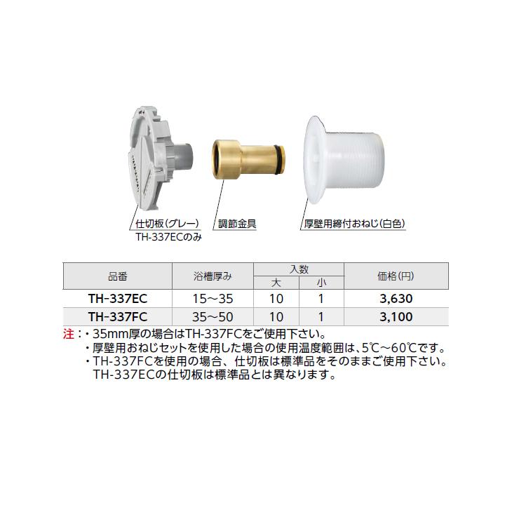 【TH-337EC】オンダ製作所 循環口 配管部材 厚壁用おねじセット 大ロット(10台) ONDA | オンダ製作所 | 01