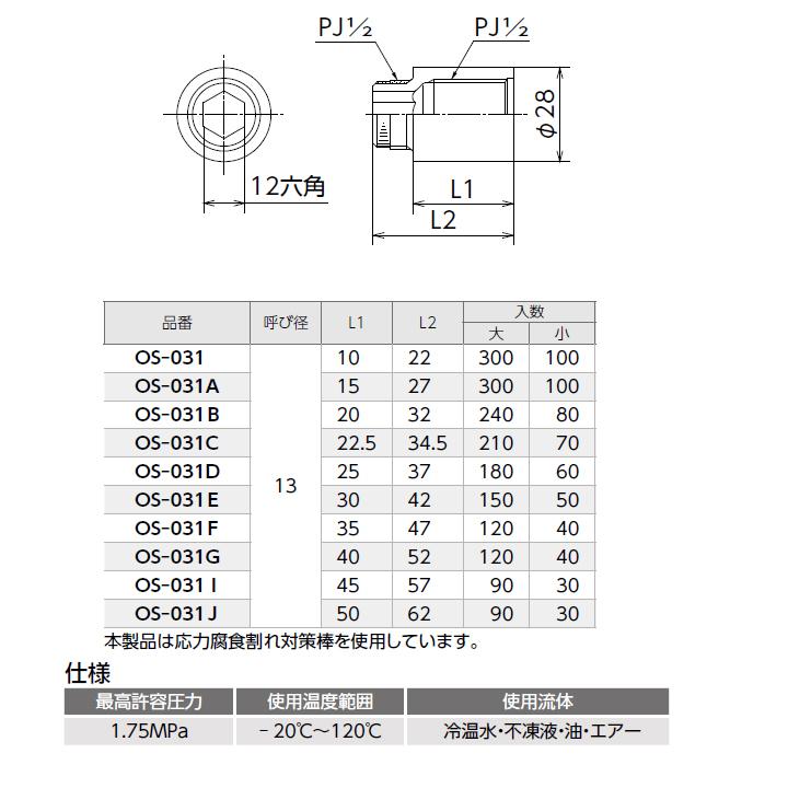 【OS-031】オンダ製作所 金属管継手 持出しソケット 呼び径13 小ロット(100台) ONDA | オンダ製作所 | 01