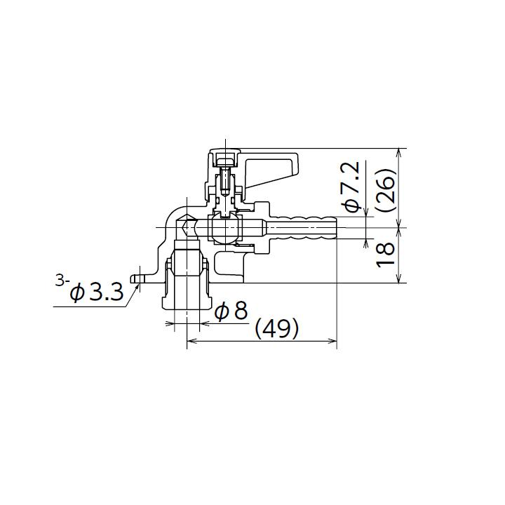 【OF-600】オンダ製作所 灯油コック アングル ボールバルブタイプ 大ロット(100台) ONDA | オンダ製作所 | 01