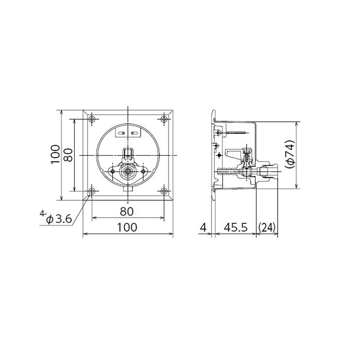 【OF-650】オンダ製作所 灯油コックボックス 床ボックスボールバルブタイプ シルバー 大ロット(40台) ONDA | オンダ製作所 | 01