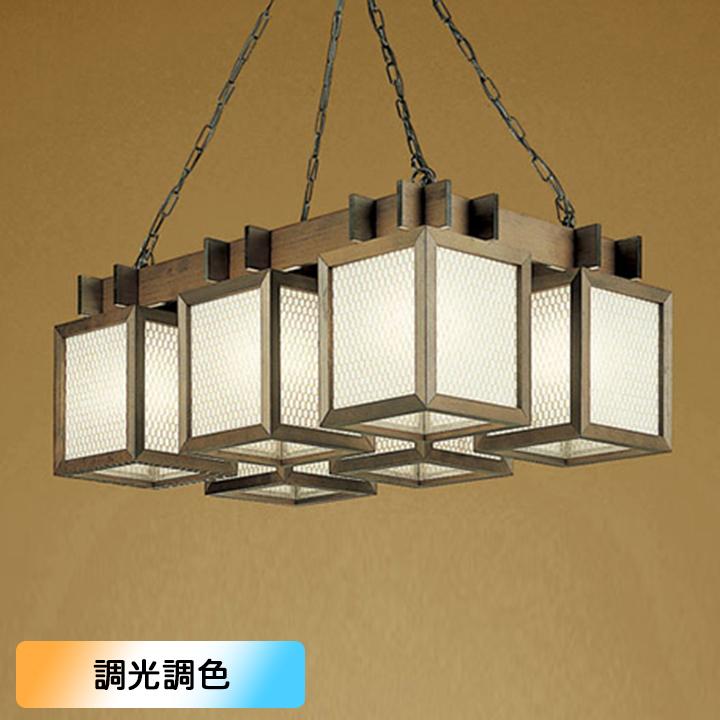 【OC114146BR1】オーデリック 和風照明 ペンダンライト 8畳 LED 電球色 昼光色 調色・調光器不可 コントローラー別売 ODELIC | ODELIC
