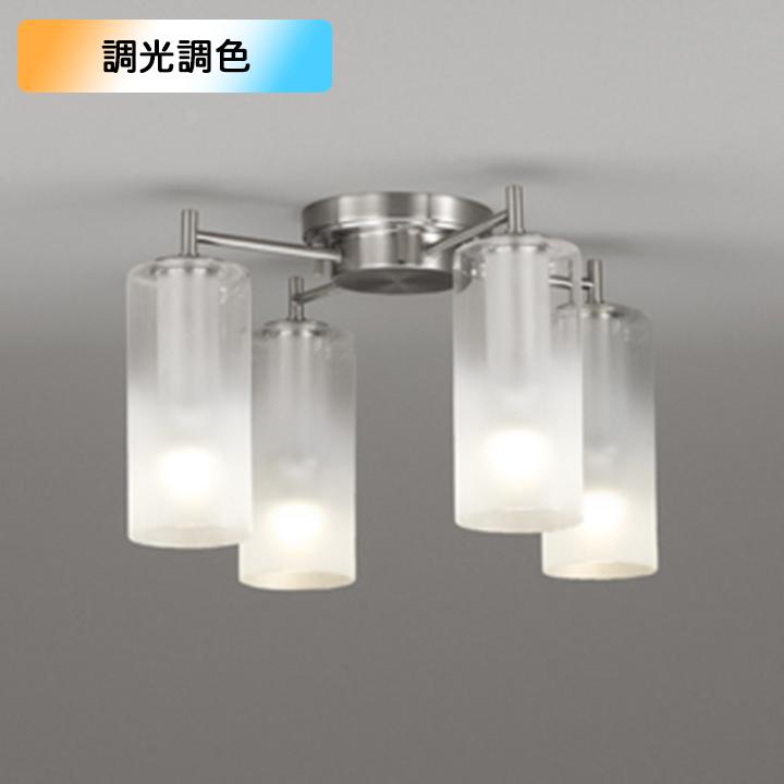 【OC257114BR】オーデリック シャンデリア 60W 白熱灯器具 ×4灯相当 LED 電球色-昼光色 調色・調光器不可 コントローラー別売 ODELIC | ODELIC