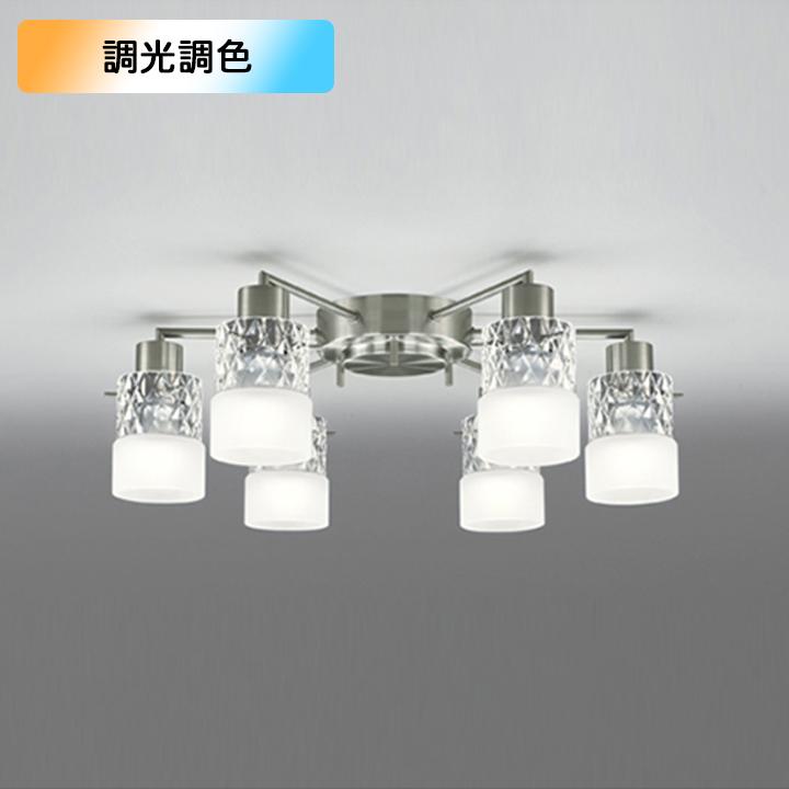 オーデリック シャンデリア 10畳 LED 電球色 昼光色 調色・調光器不可 コントローラー別売 ODELIC