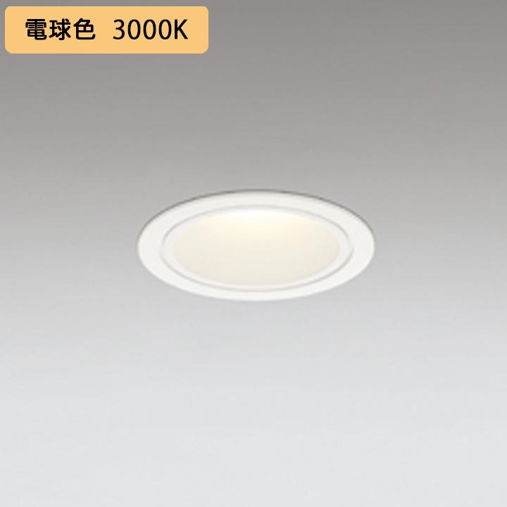 【XD605107】超小口径ダウンライト M形LED一体型 JDR75W 電球色 電源装置別売 オフホワイト ODELIC